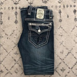 Rock revival distressed jeans